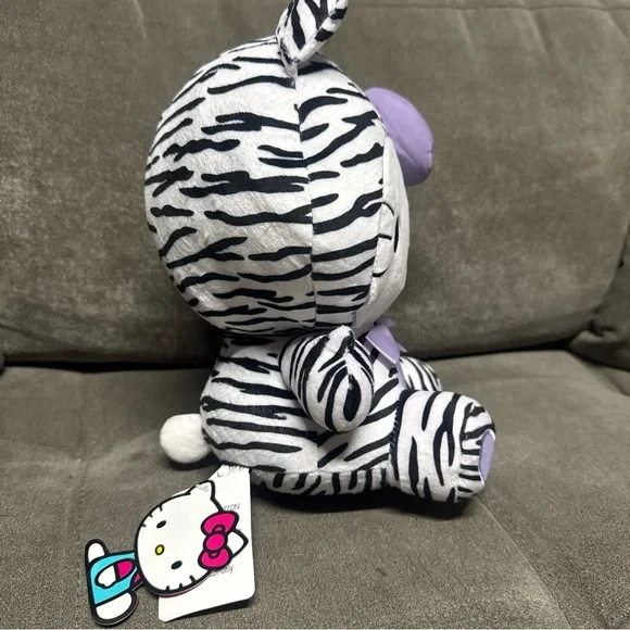 ๐ฑ๐ฑ Hello Kitty Purple B/W Zebra Suit Costume Sanrio Plush ๐ฑ๐ฑ - Picture 5 of 10